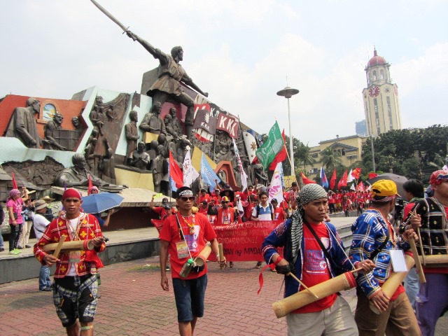 Bulatlat picture: Manobo in Manilakbayan 2015